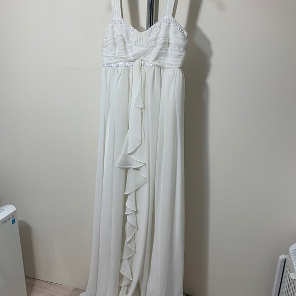 BNWT Max and Cleo White Chiffon Dress Size 2 - Picture 5 of 6